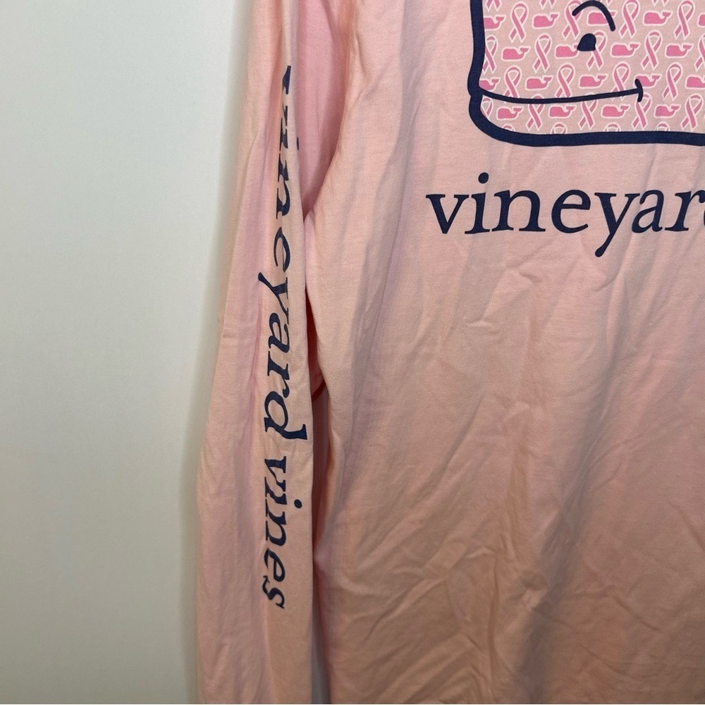 Vineyard Vines Breast Cancer Awareness Pink Long Sleeve T-Shirt, Size XS - Picture 6 of 9